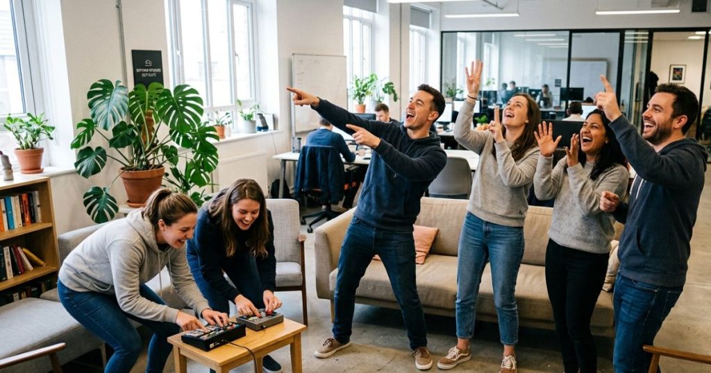 Team-building charades that require collaboration